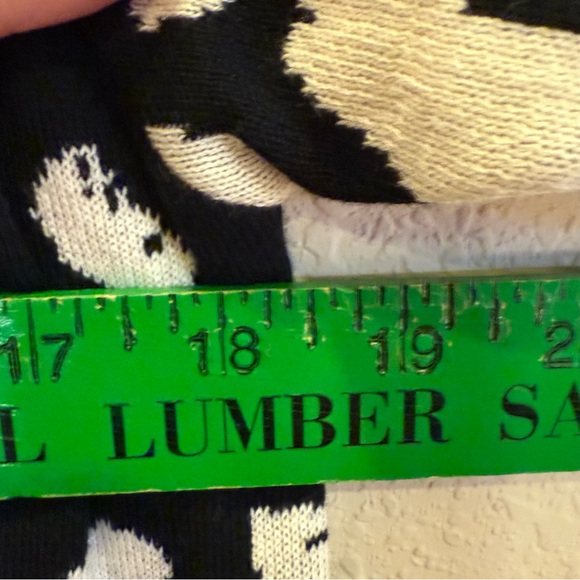 SKFK Skunkfunk Black and White Floral Knit Open Cardigan Duster Sx S - Picture 10 of 10